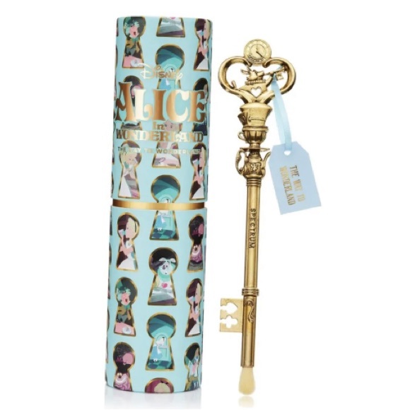 Alice in Wonderland Key to Wonderland Makeup Brush Keepsake Case - Picture 2 of 11